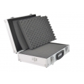 Średnia walizka aluminiowa 430x310x110 mm z wypełnieniem
